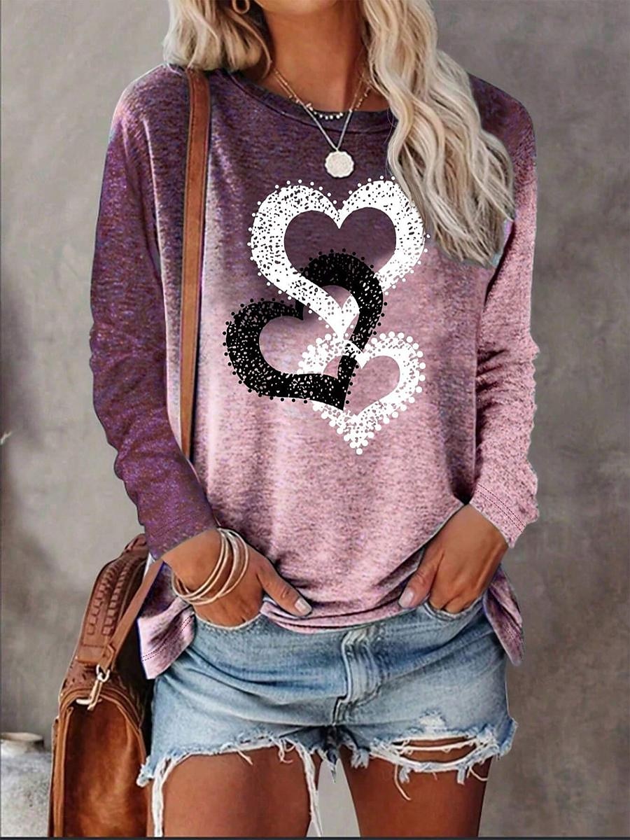 Stylish Tunic T-shirt with Geometric Print for Vintage Outfits