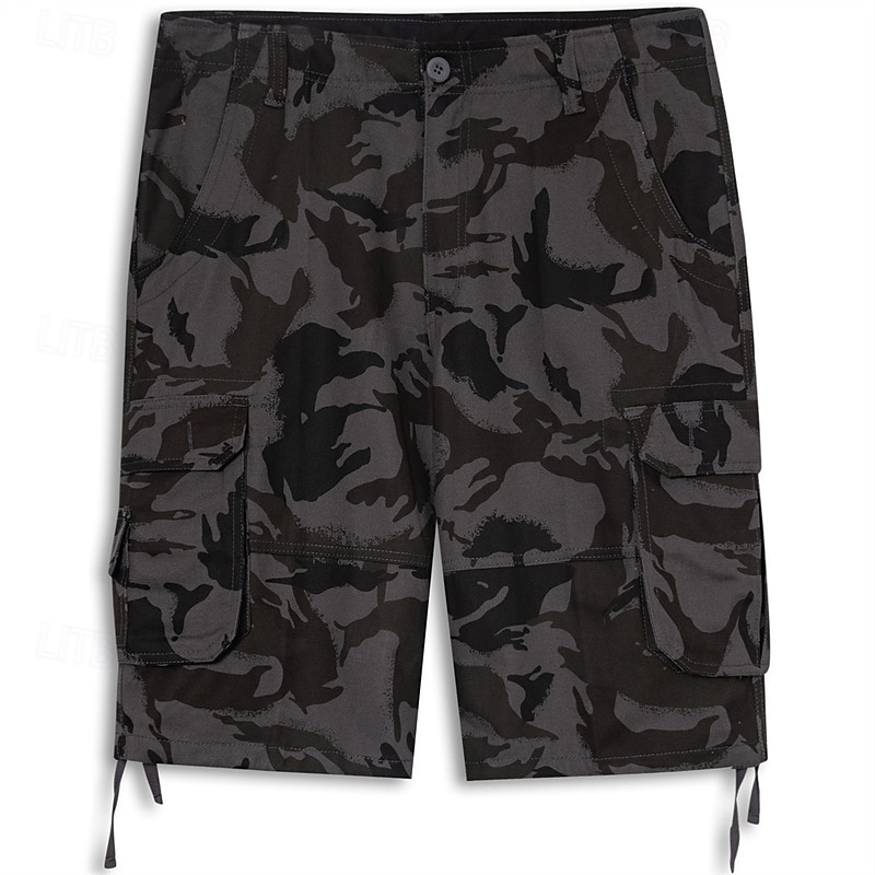 Baggy Cargo Shorts with Multiple Pocket Design