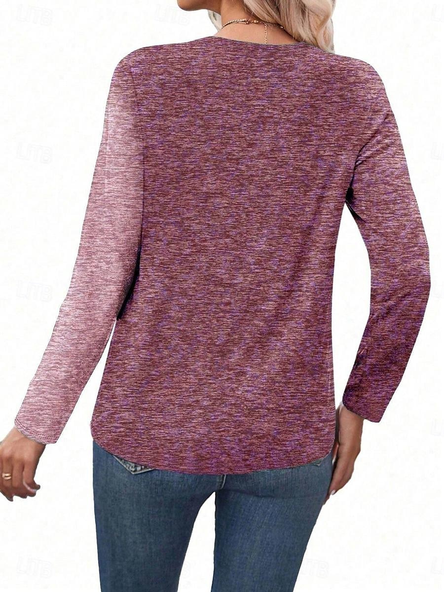 Stylish Tunic T-shirt with Geometric Print for Vintage Outfits