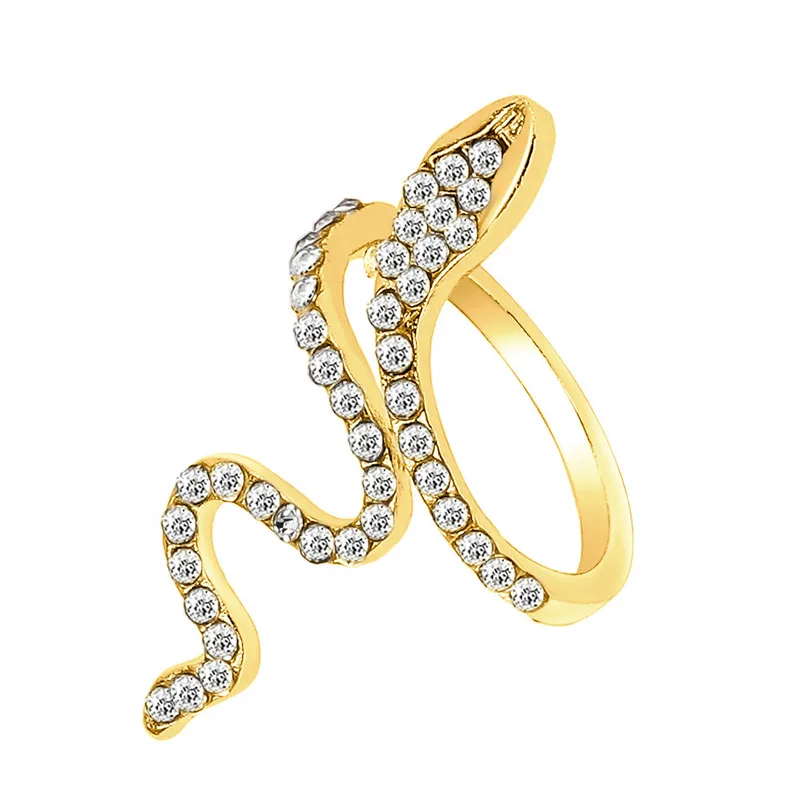Shiny Owl Snake Butterfly Ring