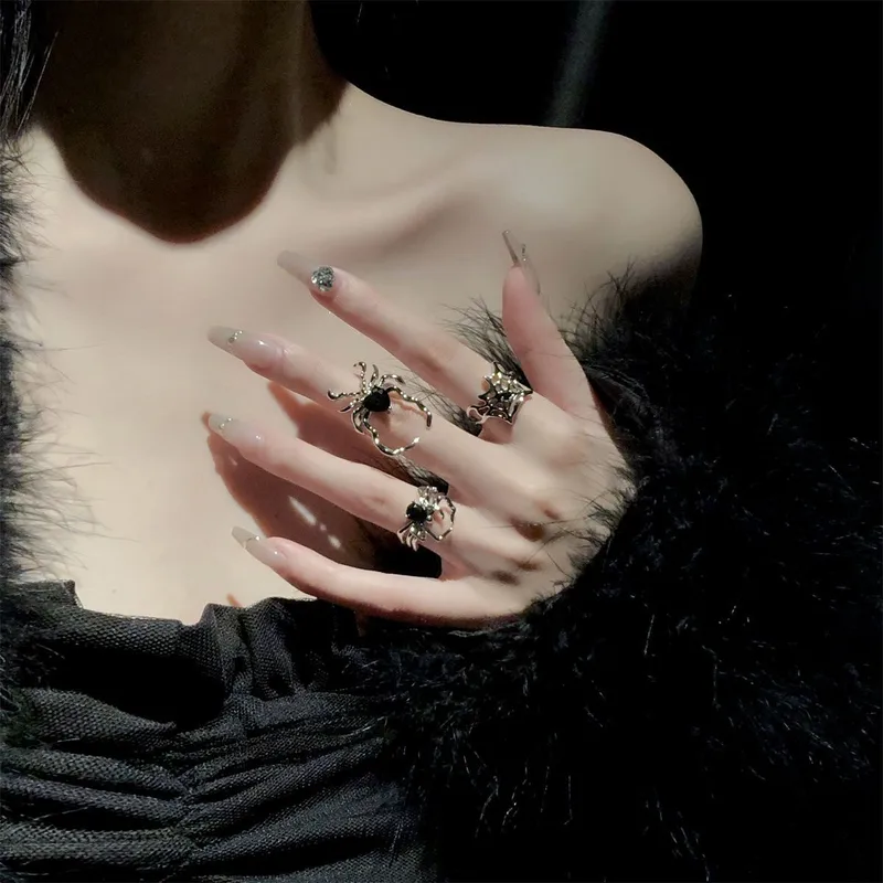 Gothic Retro Spider Irregular Open Ring
