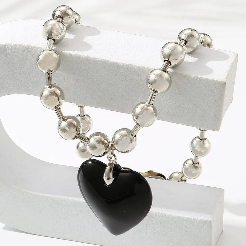 Vintage Heart Shape Wings Pendant Necklace
