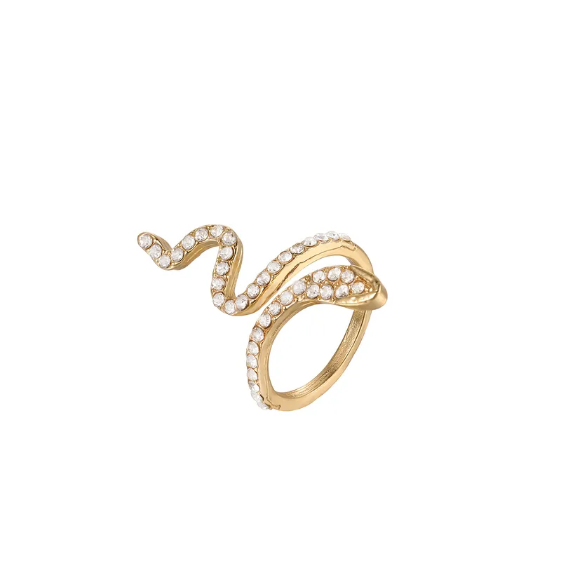 Shiny Owl Snake Butterfly Ring